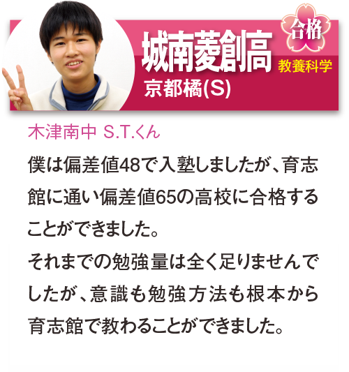 南陽高 サイエンス 木津南中 S.S.くん